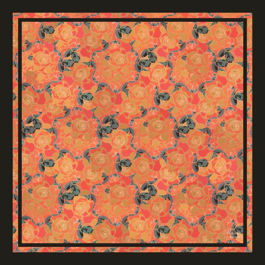 Rose Garden Square Silk Scarf image 1