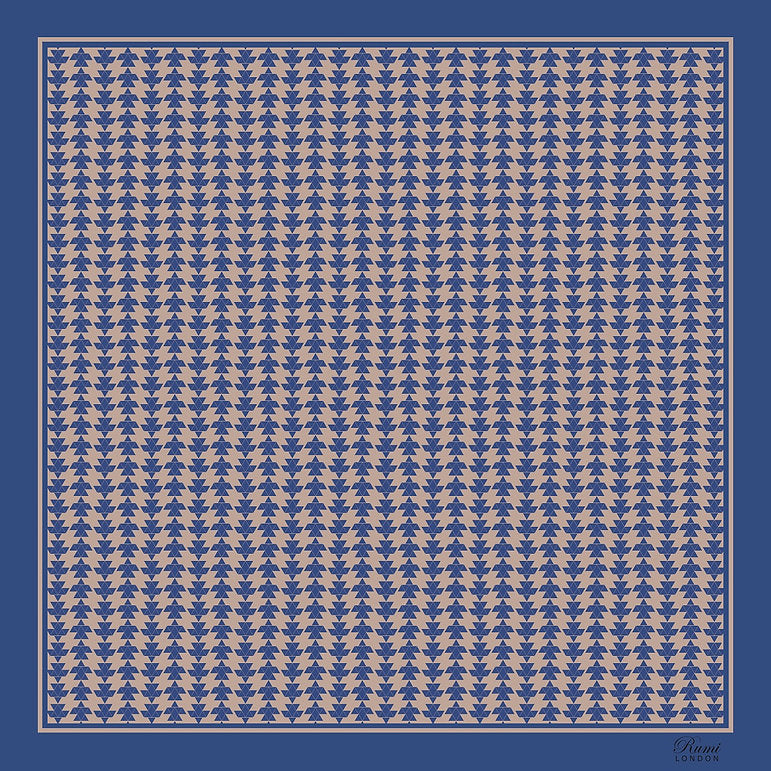 Motif Square Silk Scarf