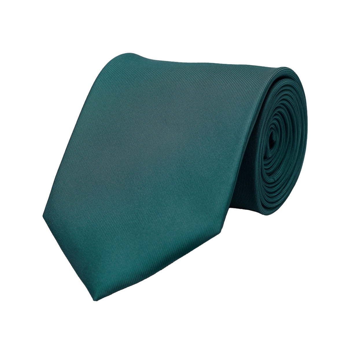 Handmade Luxury Plain Silk Tie - Teal image 3
