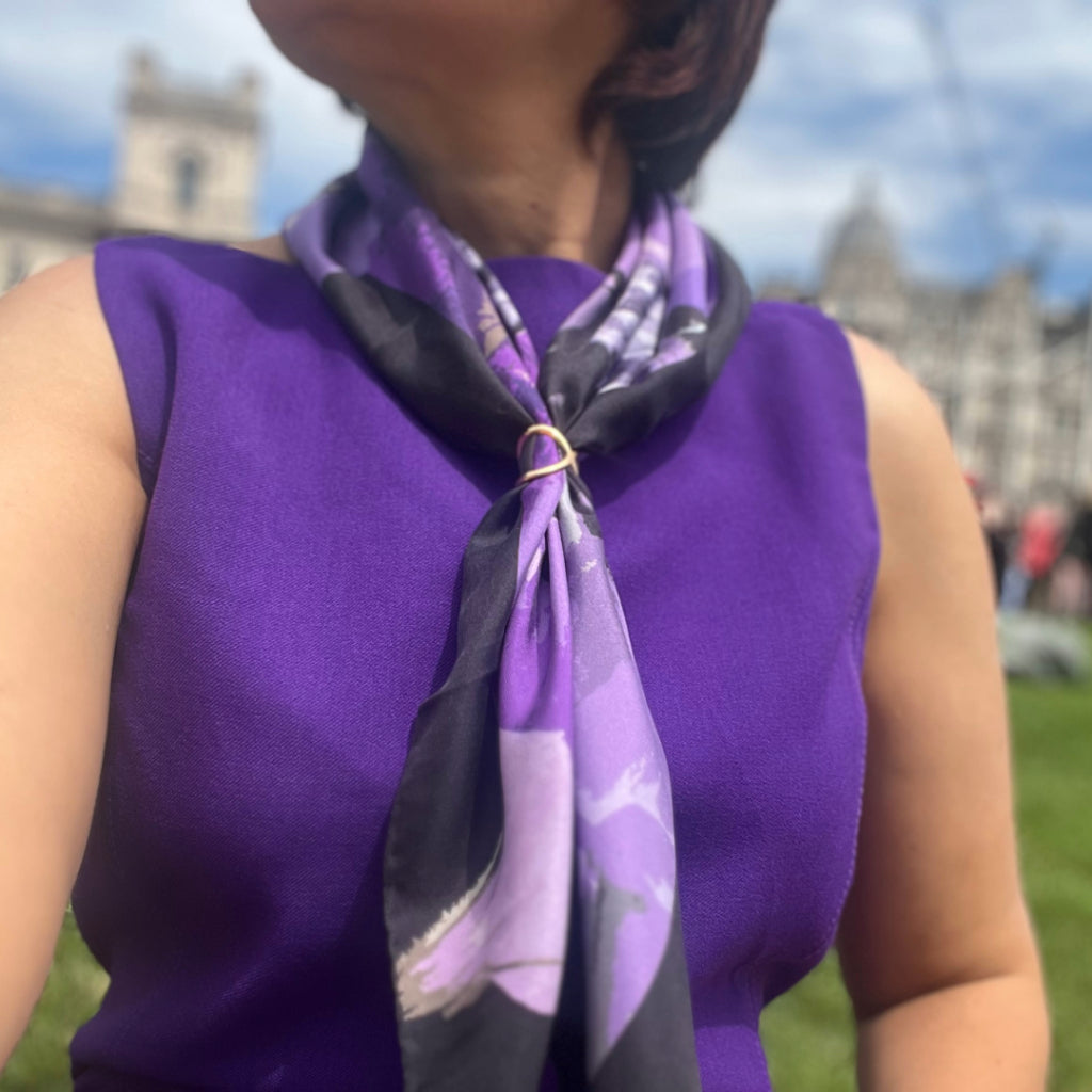 How to Wear a Silk Scarf | Rumi London
