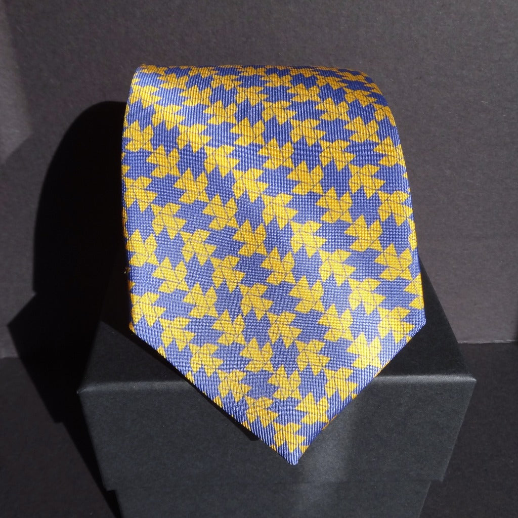 Handmade Luxury Motif Silk Tie image 0