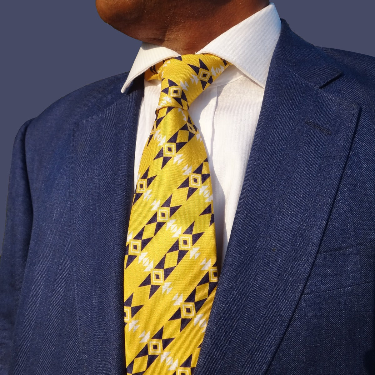 Handmade Abstract Motif Silk Tie image 1