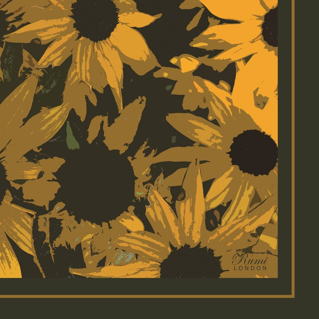 Gloriosa Daisy Luxury Silk Scarf image 3