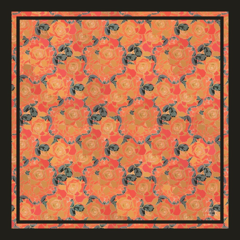 Rose Garden Square Silk Scarf image 1