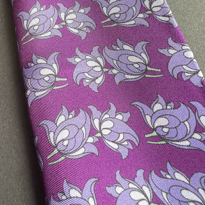 Floral Motif Silk Twill Scarf image 3