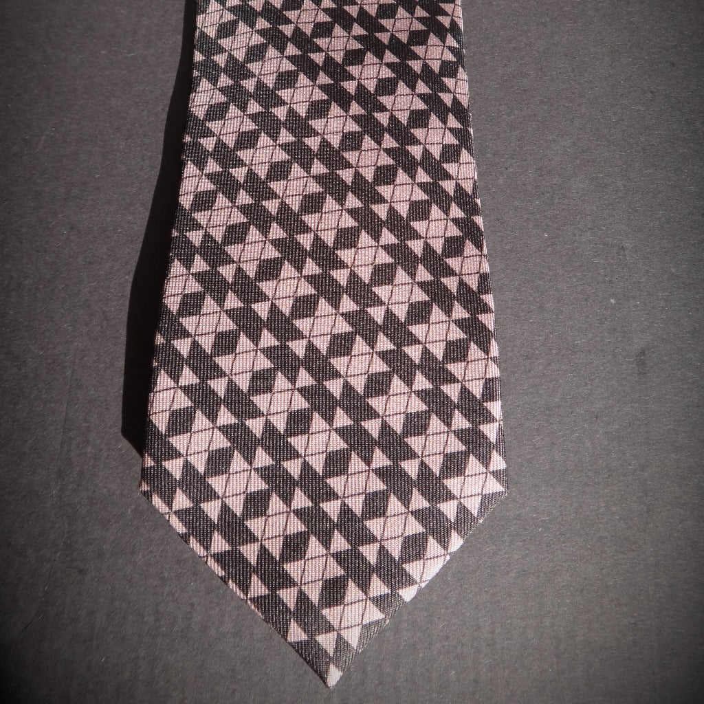Geometric Motif Silk Tie image 2