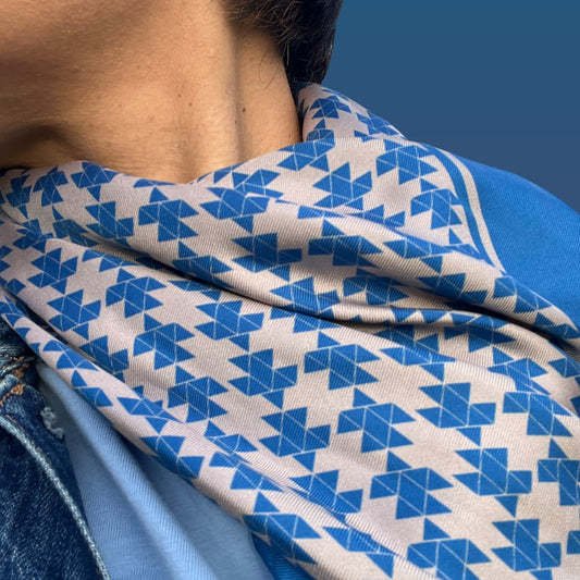 Motif Square Silk Scarf image 0