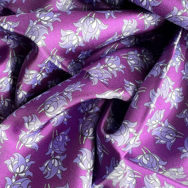 Floral Motif Silk Twill Scarf image 2