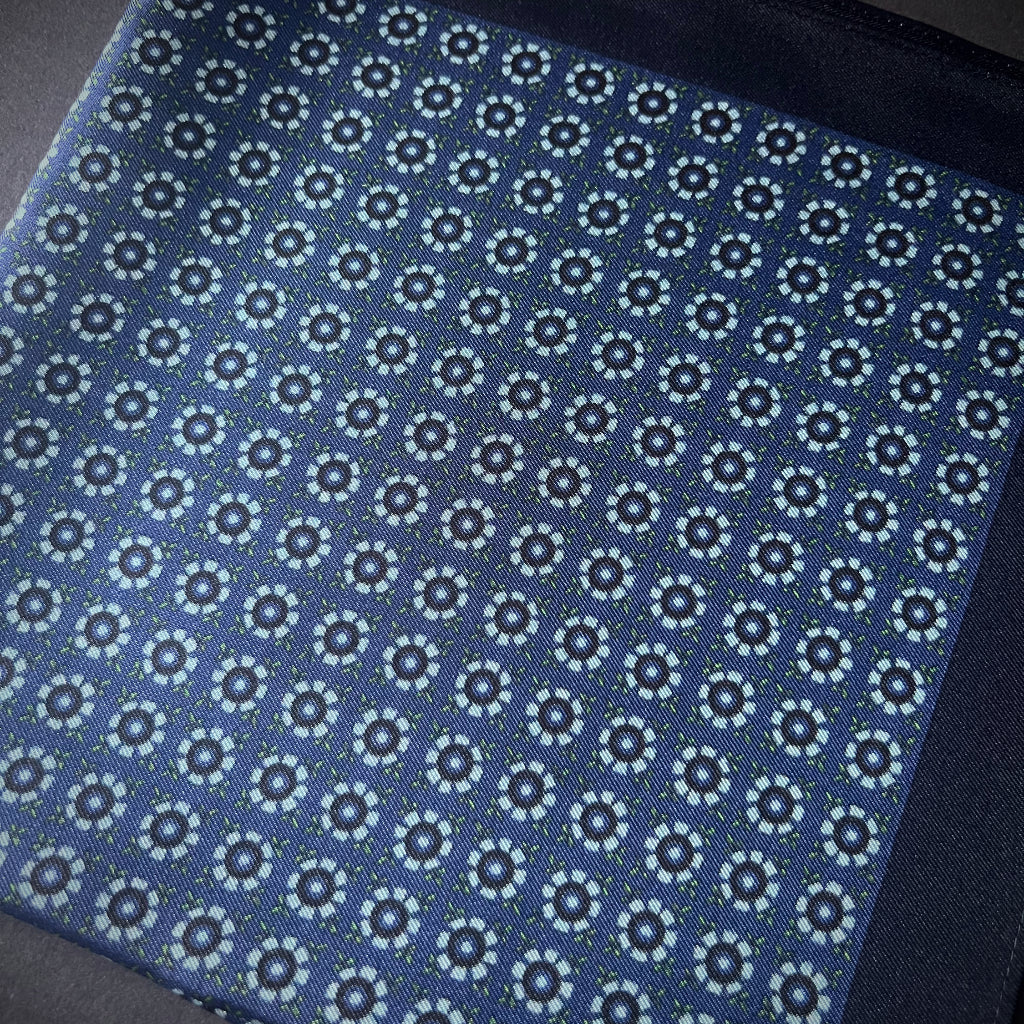 Floral Motif Silk Pocket Square image 3