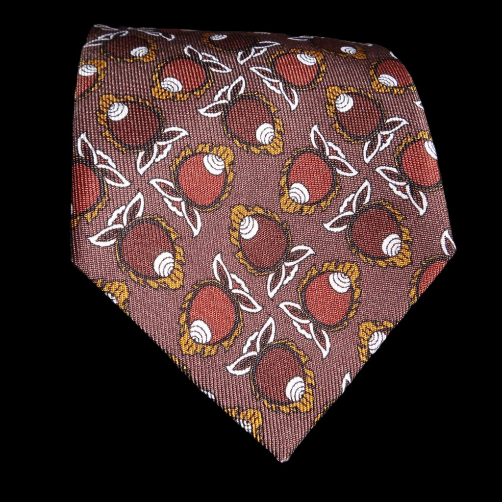 Conch Motif Silk Tie image 4