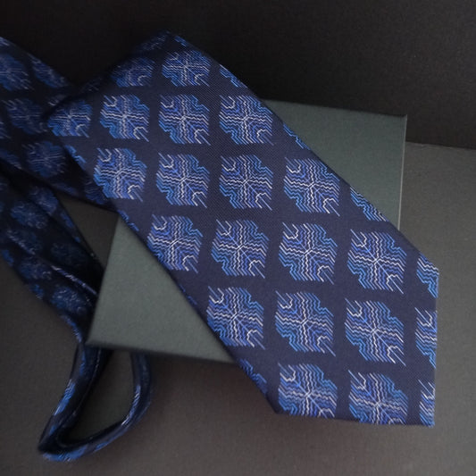 Silk Twill Bhutan Motif Tie image 1