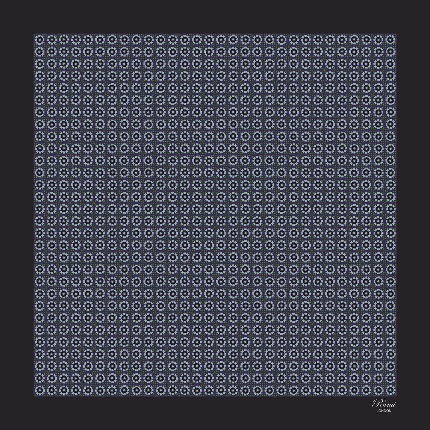 Floral Motif Silk Pocket Square