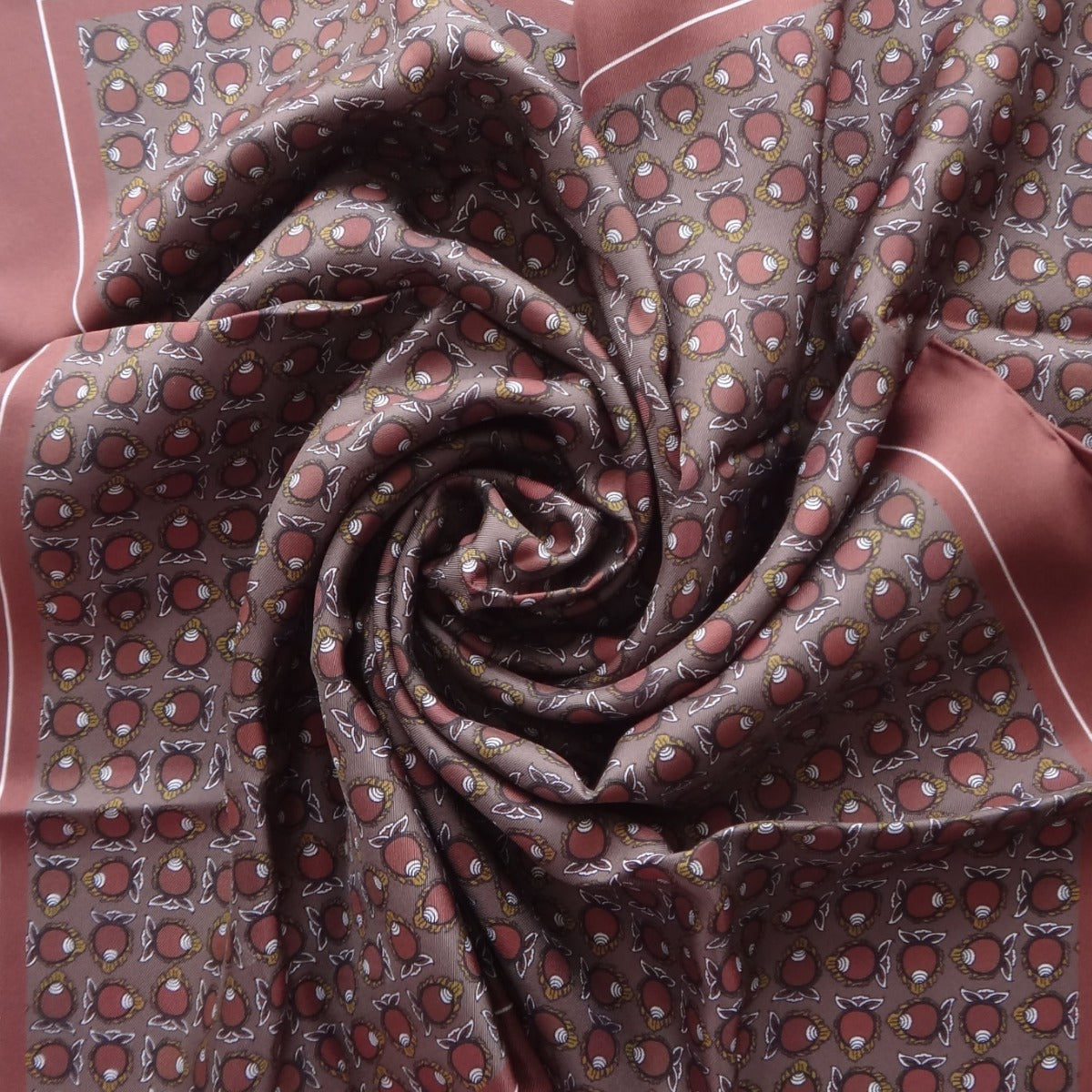 Conch Motif Square Silk Scarf image 2