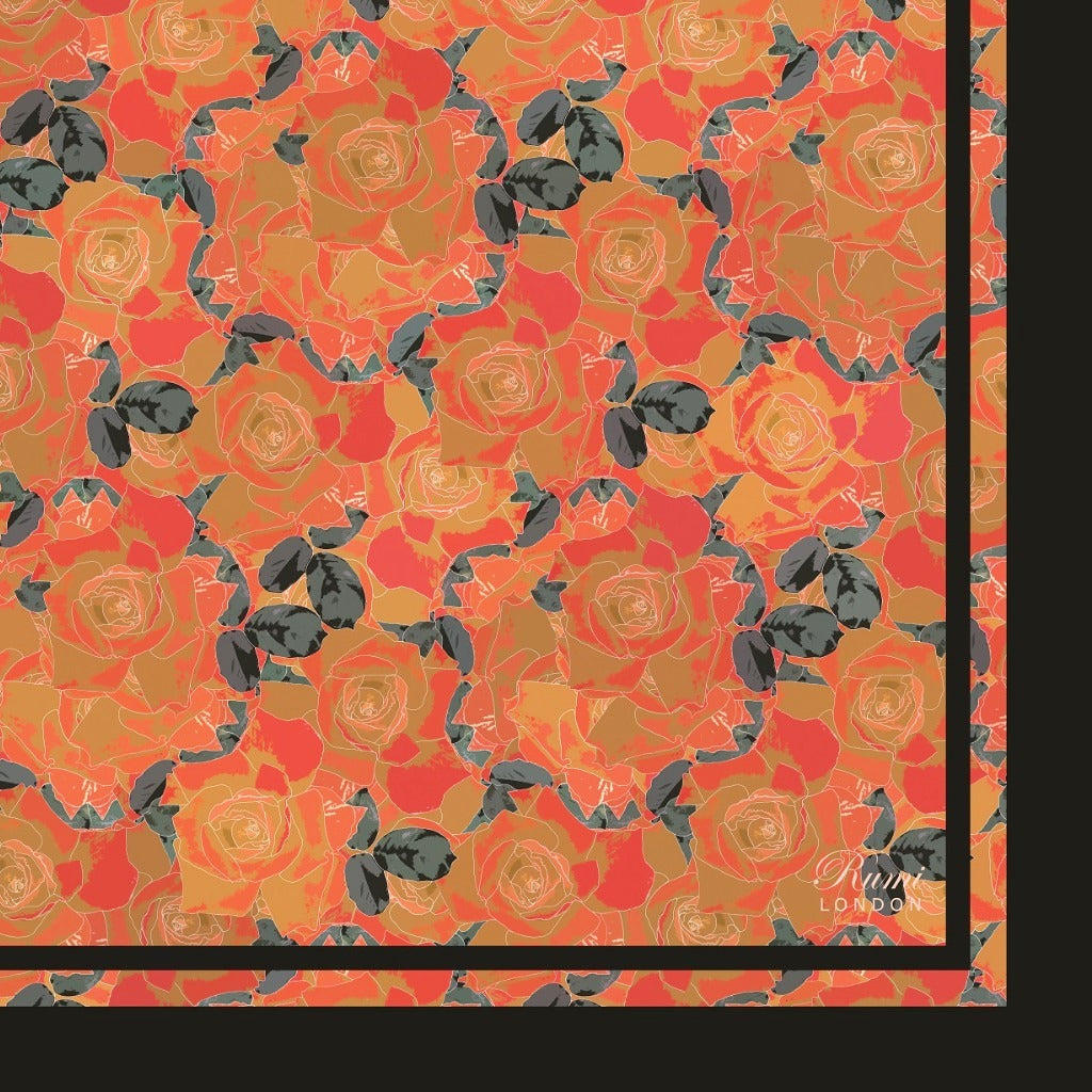 Rose Garden Square Silk Scarf image 3