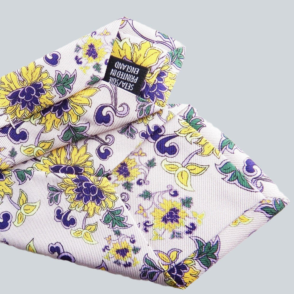 Handmade Floral Silk Tie image 3